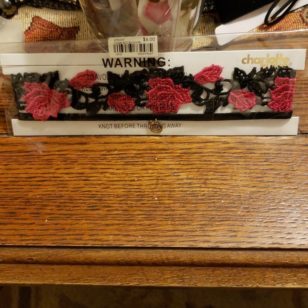 BNWT Charlotte Russe Lace Embroidery Choker